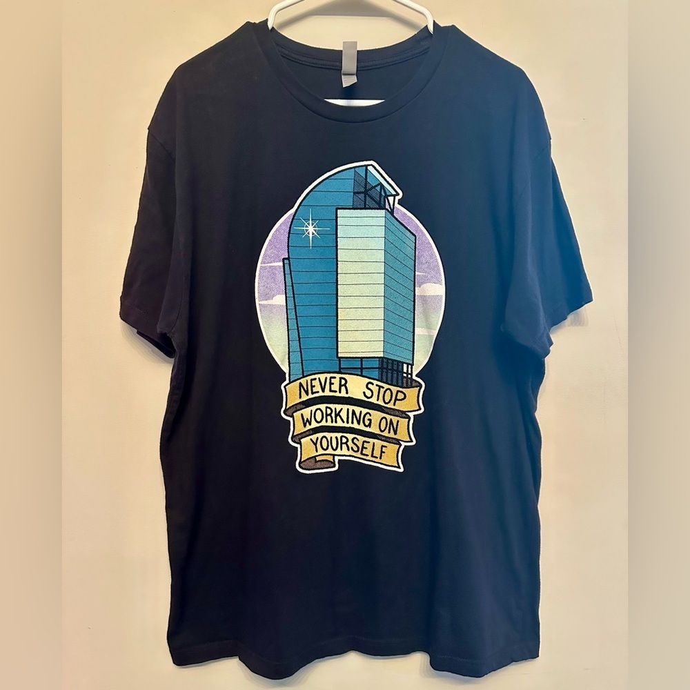 “Never Stop Working On Yourself” Florida Humor Tee XL